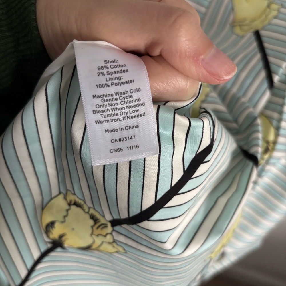Talbot's Spring Tulip Blue/White Stripe Fit & Flare Cocktail Dress Size 10 - Picture 12 of 12